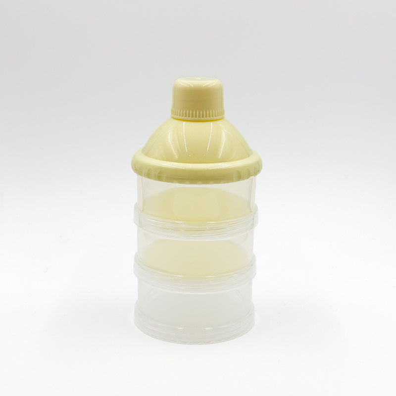 Newborns go out portable transparent multi-layer milk powder box removable baby large-capacity milk powder grid maternal and infant products wholesale