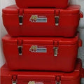 4pcs red 20l-23l-30l-40l rectangular insulated box