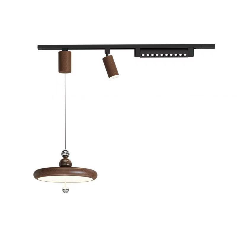 Medieval style iron restaurant chandelier surface mounted movable track adjustable hover chandelier scandinavianretro creative lamp