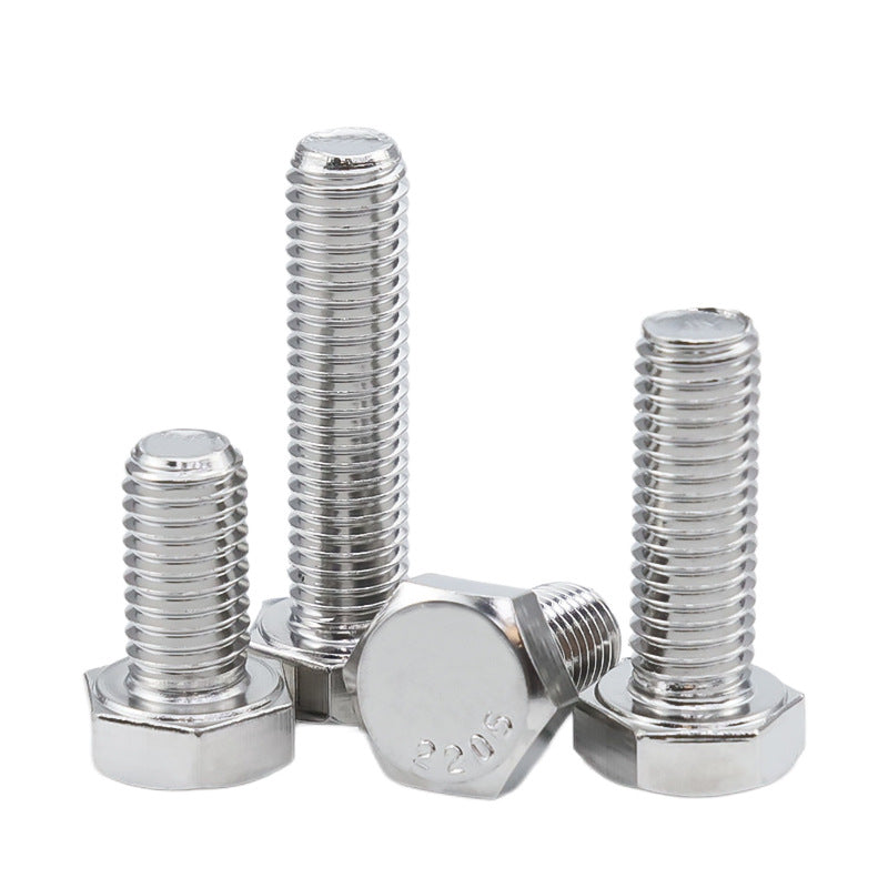 2205 stainless steel outer hexagon bolt full thread hexagon head screw M6M8M10M12M14M16M20M24