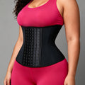 [six-breasted buckle] fashion corset belt, tight abdomen shaping, latex body shaping, waist tightening, sweat-inducing sports belt