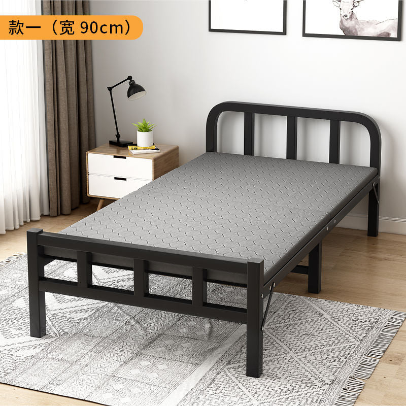 Folding bed single bedfor homenap bed office lunch break bed dormitory iron rental house simple bed companion bed