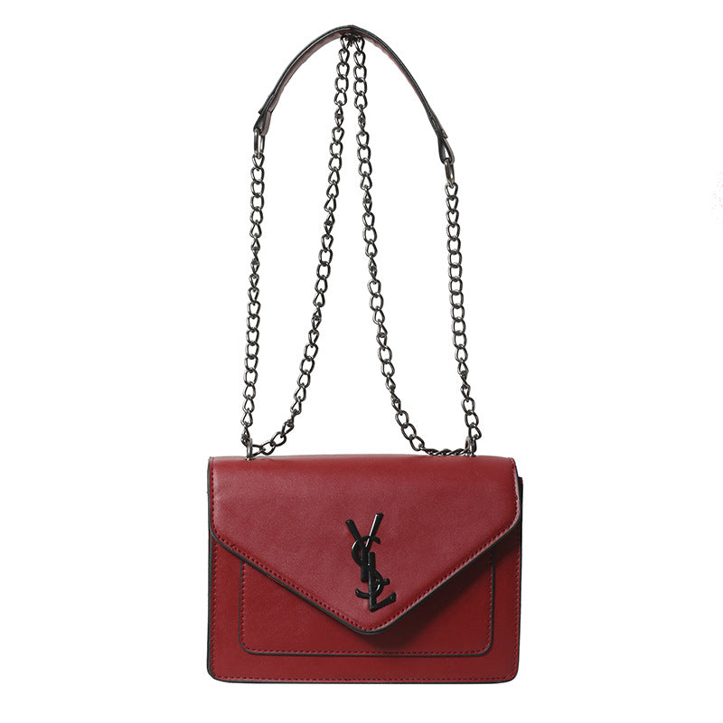 Classic foreign trade small square bag women's bag new fashion versatile chic minimalist shoulder bag chain crossbody bag high-end feel
