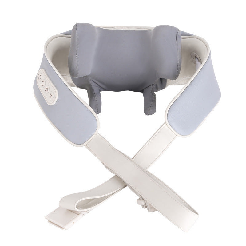 Electric massager for trapezius, shoulder, and neck - cervical spine heat therapy massager - neck kneading massage shawl - small gift for shoulders and back