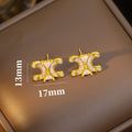 fashion elegance double c necklace earrings ring new arrivalsuitaccessible luxuryclassy earrings jewelry three-piece set