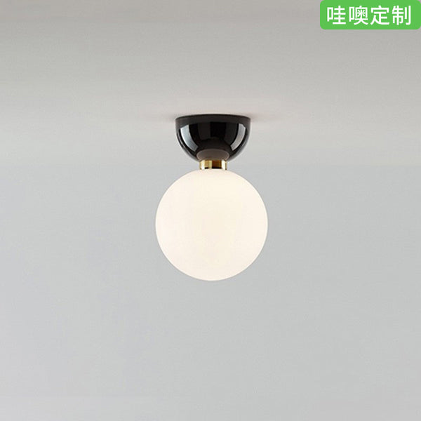 [Wow] Aisle ceiling Italian entrance entrance Nordic creative glass ball art cloakroom ceiling light