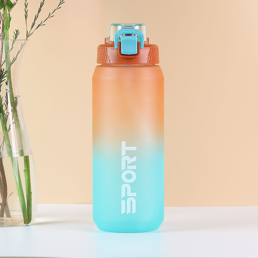 Factory custom plastic water bottle - large capacity sports water bottle - fitness - cross-border - minimalist straw cup - extra large capacity