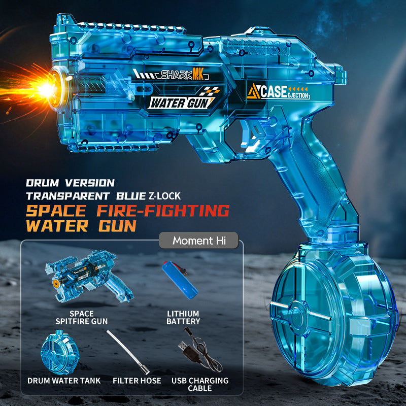 new arrival electric water gun flash linkage fully automatic burst kidssummer boys water shooting water gun