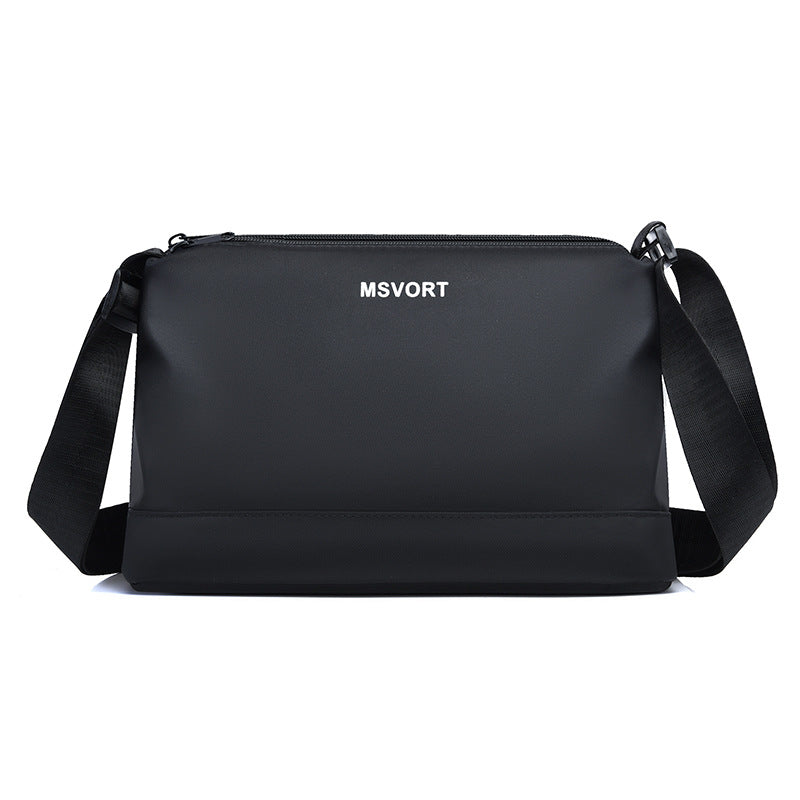 Cross-border new casual men's shoulder bag lightweight black versatile commuter men's bag Korean version trendy ins messenger bag