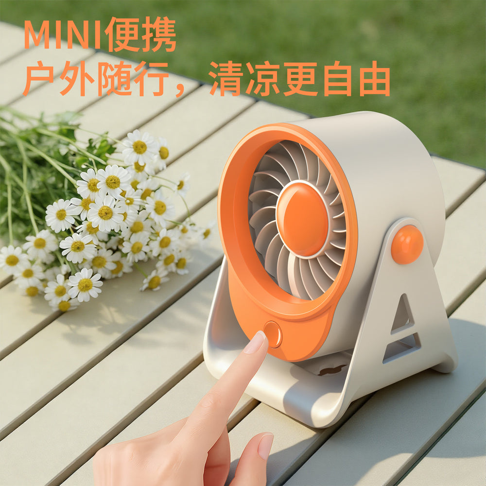 2026 new mini desktop fan - usb rechargeable smart digital display circulation fan - high-speed, powerful desktop fan