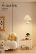 Nordic floor lamp living room 2025 new style sofa lamp multi-layer storage decorative ornament coffee table lamp bedroom bedside lamp
