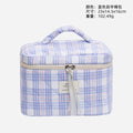 Xintian plaid quilted cute cosmetic bag  explosion large-capacity toilet bag women's cosmetics storage bag
