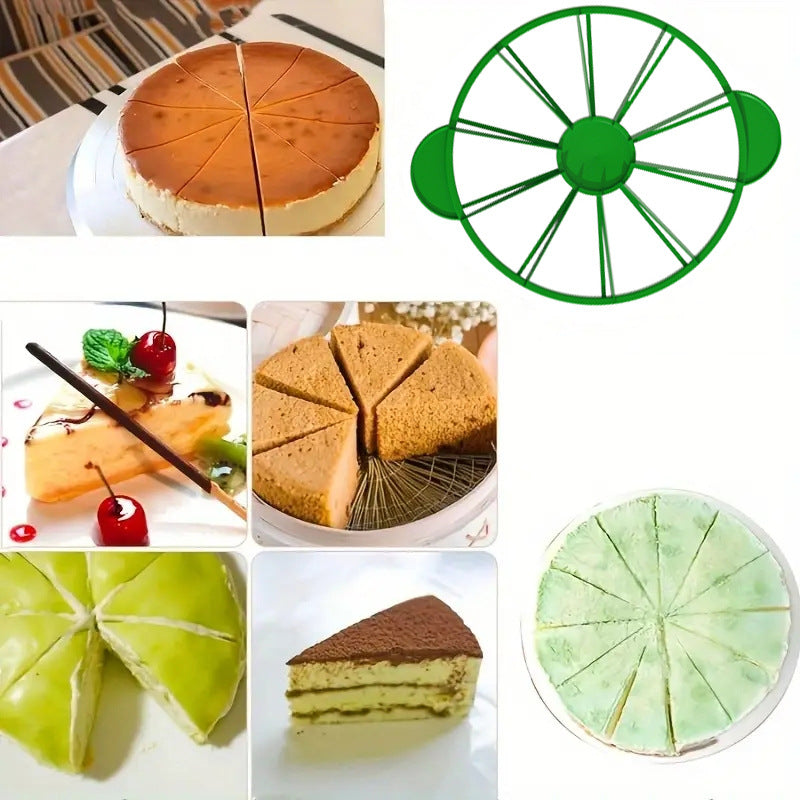 Cake divider diy baking cutter, cake slicer 10/12 portion equal division cutter baking tool