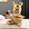 Entryway console table key holder tray - violent bear design, luxury & high-end home decor accent
