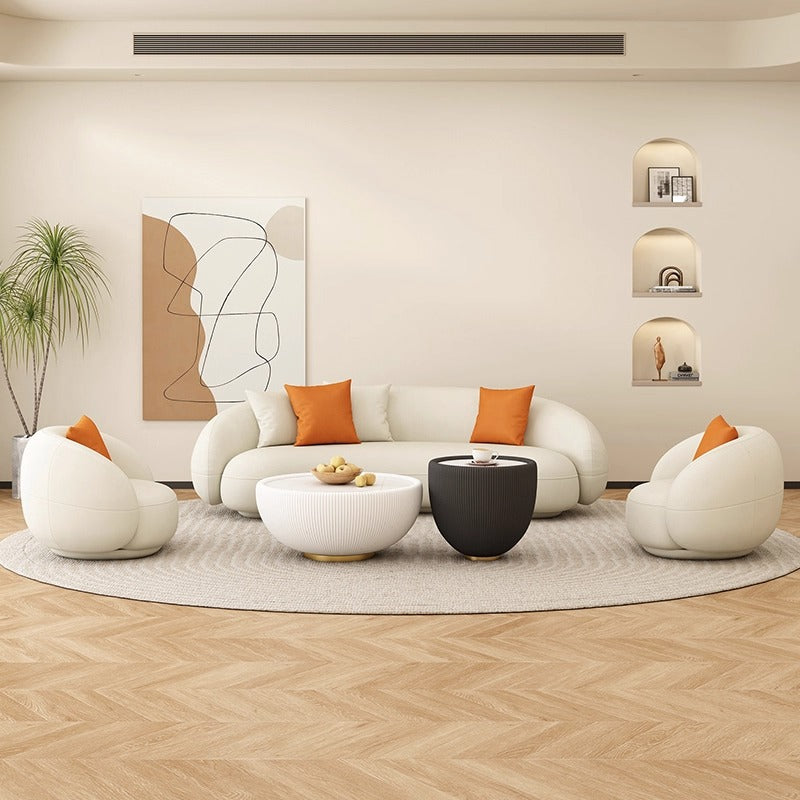 Beauty salon sofa rest area reception creative cream style clothing store small sofa living room modern casual small apartment
