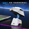 Smilewolf m6 tri-mode wireless bluetooth mouse - lightweight paw3311 gaming mouse with rgb charging dock