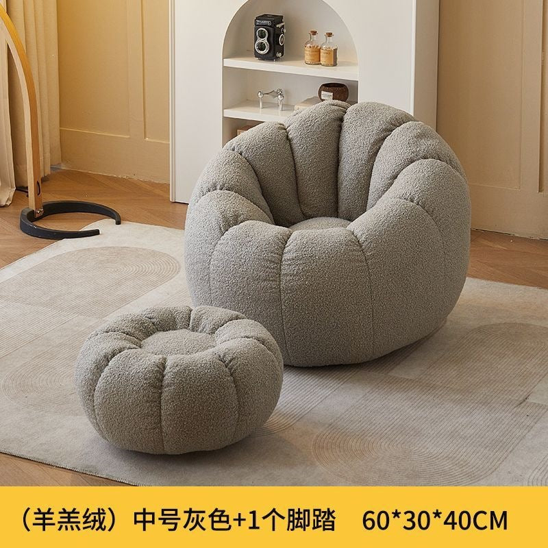 Lazy sofa detachable washable single and double can lie down and sleep lazy nest chair for home small apartment balcony casual bean bag