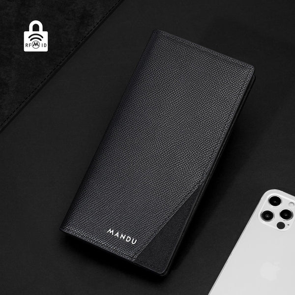 Wesson Men's Wallet Long Cross-border PU Wallet RFID Anti-theft Brush Multi-card Position Business Multifunctional Clutch