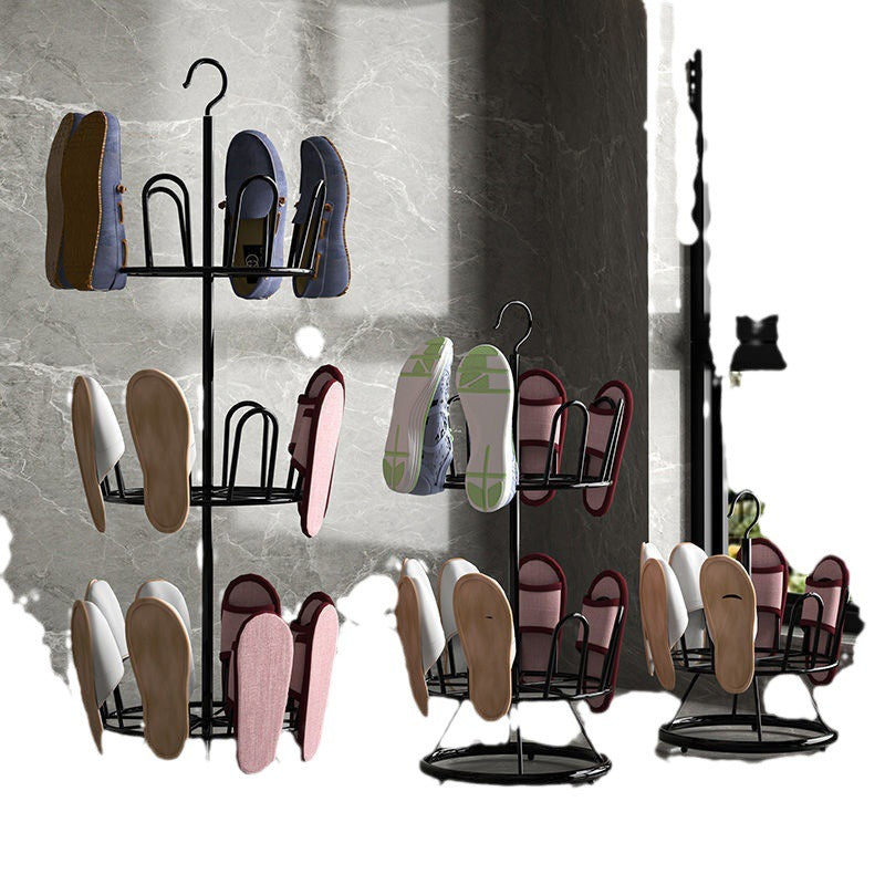 shoe drying rack outdoor balcony sandal rack drying shoe rack floor rotating slippers hanging shoe rack drying shoe artifact