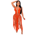 cross-border e-commerce european and american fashion sexy hand-knitted crochet women's beachwear swimsuit set