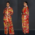 C6618 cross-border   fashion women's french print shirt & shorts two-piece set