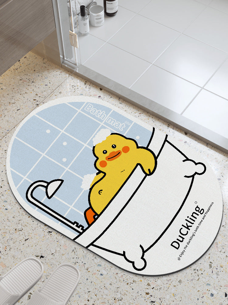 Distribute diatom mud absorbent mat bathroom floor mat toilet bathroom door step foot bath non-slipfor home