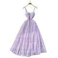 French chic, ethereal mesh slip dress - women's 2026 spring/summer collection - high-end, figure-flattering, elegant evening gown