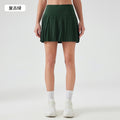 Luxtre new water-cooled cooling stretch fashion pleated skirt with double-layer anti-exposure three-quarter length sports skort dk383