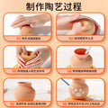 Electric pottery machine kids soft clay primary school students special tool suit ceramic handmade diy production toys