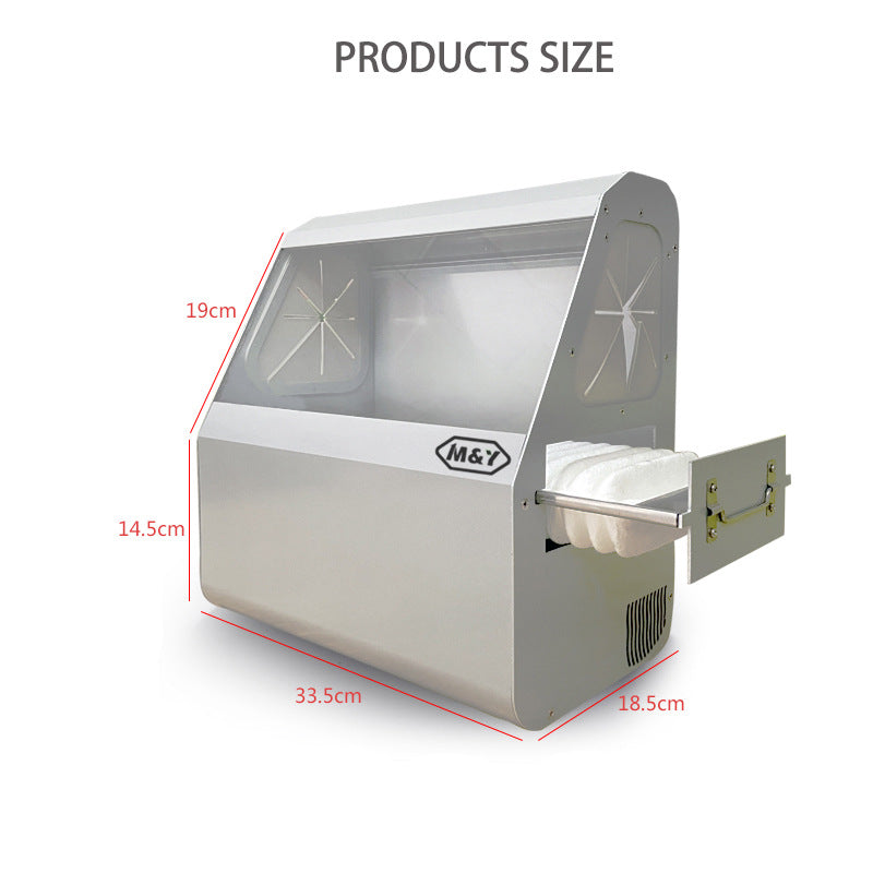 Dental sandblasting gun dental scaling machine special negative pressure suction system aluminum alloy dust box aseptic medical care