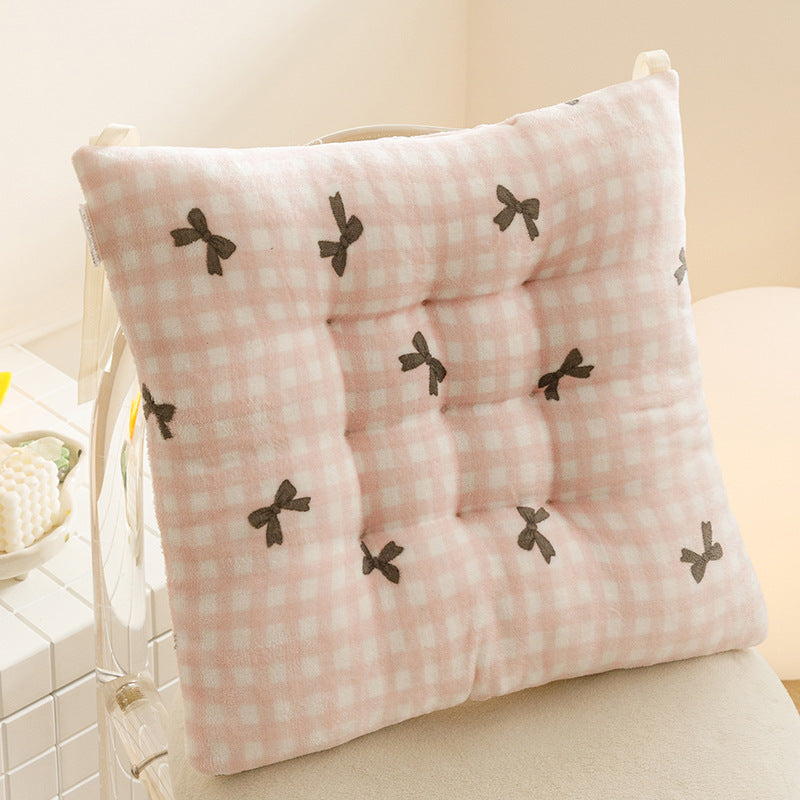 All-season square chair cushion - home, classroom, student stool pad - non-slip base - kids' floor mat