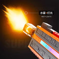 Summer kids' light-up electric automatic water gun - long range, high capacity, outdoor beach water spray toy