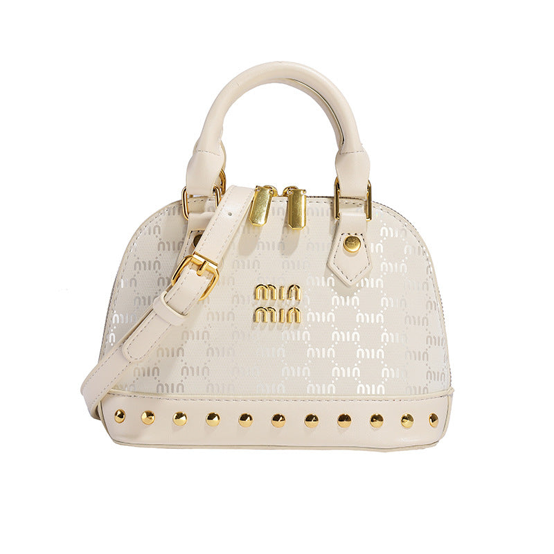 Foreign trade European and American retro shoulder shell bag women's bag high sense versatile handbag foreign style fashion printed messenger bag