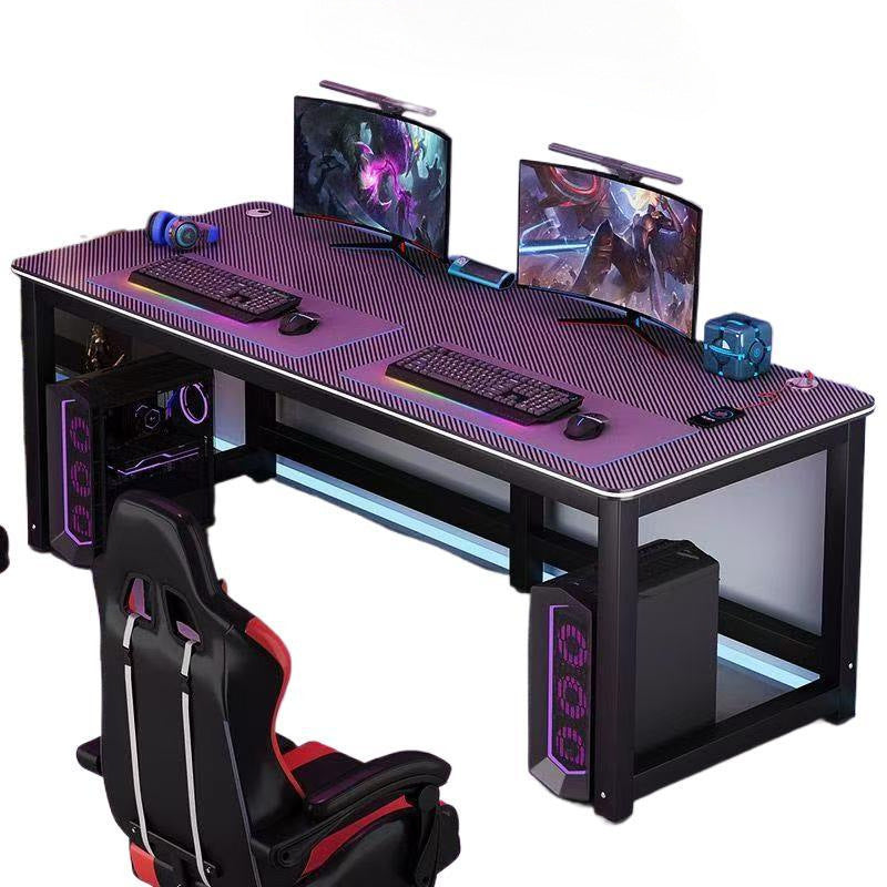 Computer desk desktop computer double desk simple for home bedroom study table rectangular workbench desk no