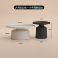Nordic designer home light luxury modern minimalist living room coffee table round iron art coffee table cream style coffee table