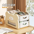 Mobile under-desk bookshelf organizer - portable trolley for students, home, dorm, and desktop storage