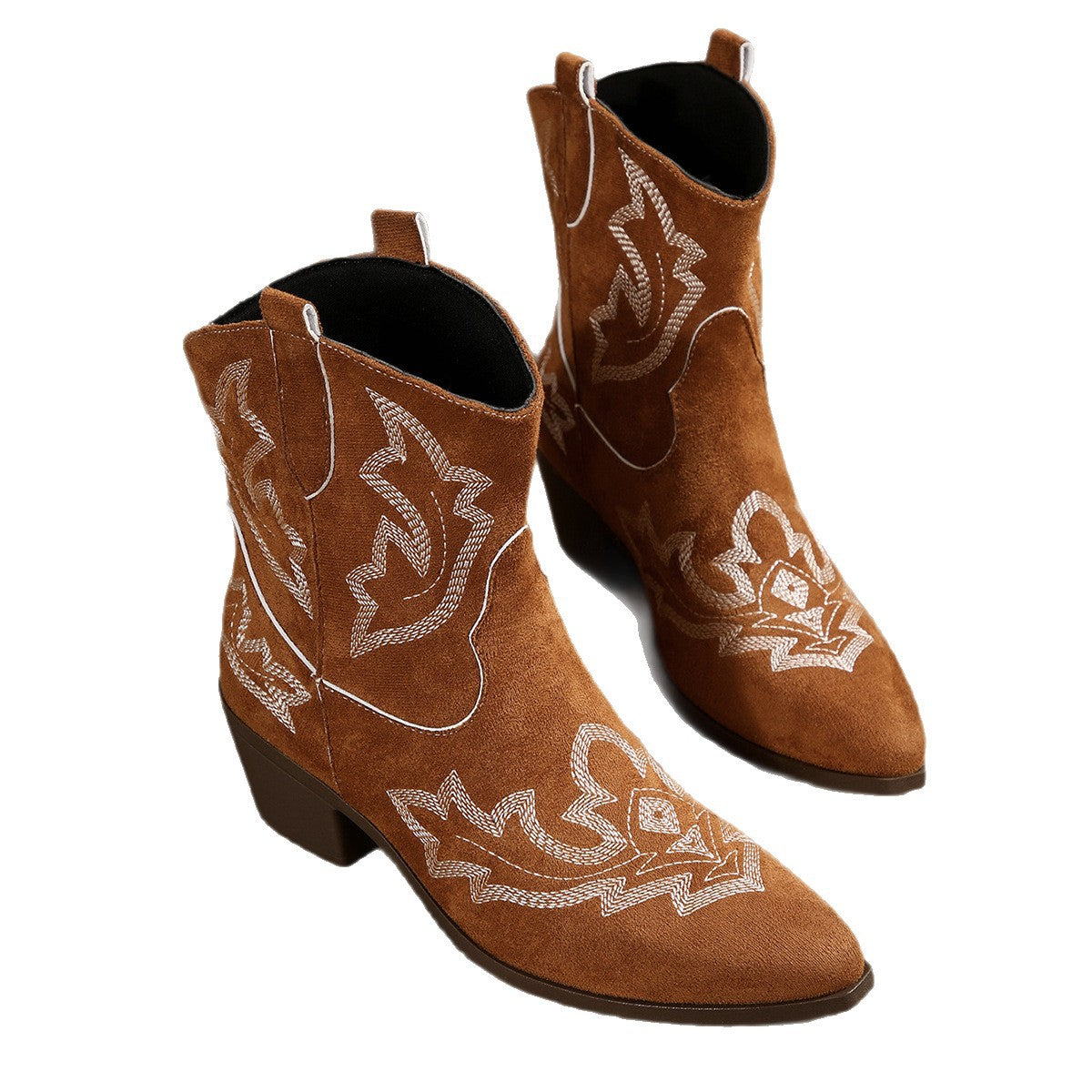 Foreign trade large size grassland travel wear women's boots 2025 new versatile western cowboy boots retro knight boots