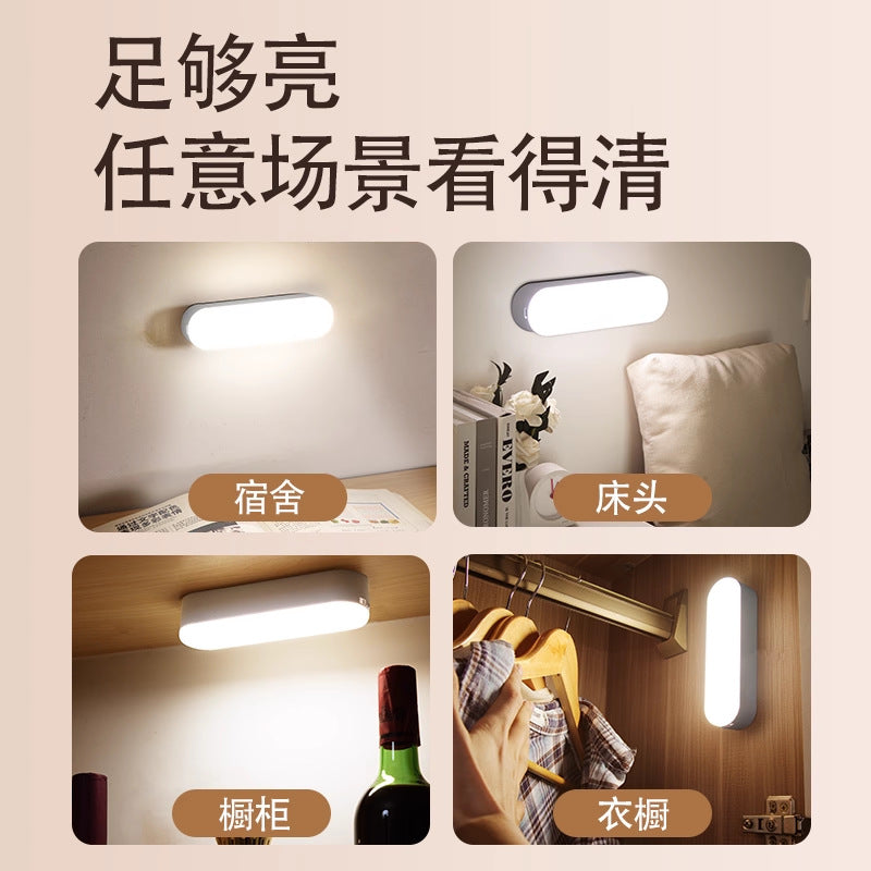 Magnetic clip-on desk lamp - cool led night light, eye protection, perfect for college students, study desk, rechargeable, dorm room, bedroom, bedside reading light