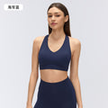 Women's high-impact sports bra for fitness, yoga, and running - shockproof criss-cross back bra - model d26074