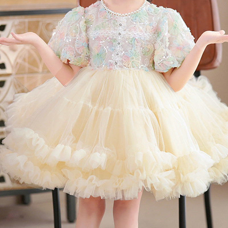 exclusive children's clothing for baby girls, first birthday, flower girl dress, girl's piano tutu skirt, infant and children's princess dress