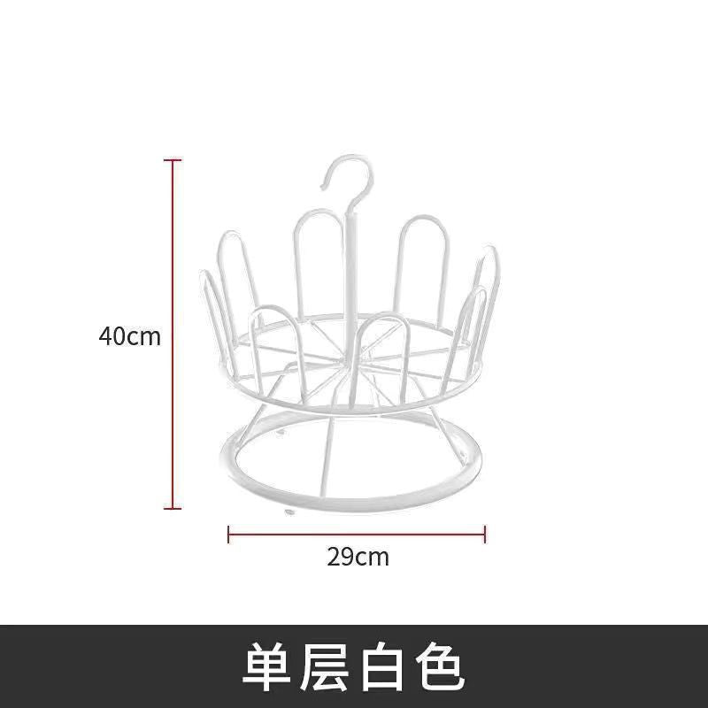 Shoe drying shoe rack rotating balcony bold new slippers mobile floor outdoor storage rack shoe drying artifact