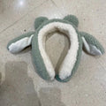 Trendy frog ear muffs with moving ears - kids' cartoon plush warm ear covers for outdoor use