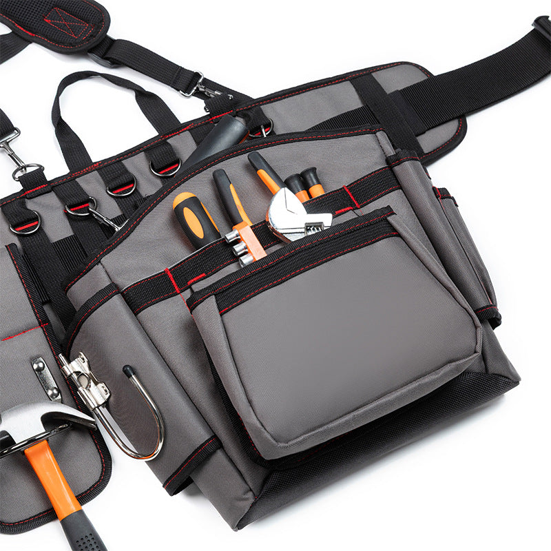 Spot Kits Heavy Tools Fanny Pack Thickened Oxford Fabric Strong and Durable Woodworking Electrical Hardware Tool Storage