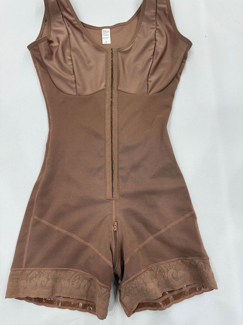 new one-piece shapewear bodysuit - enhanced version with zipper crotch, waist cincher, tummy control, butt lifter, and slimming corset for women
