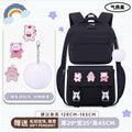 New arrival primary and secondary school students backpack large capacity burden reduction spine protection student school bag small stuffed pendant and pin storage
