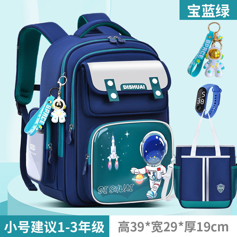 Elementary school backpack for boys, grades 1-2, ages 3-6, lightweight, child-friendly, spine-protecting, 2026 new model
