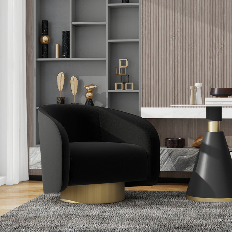 Italian accessible luxury business sofa chair casual negotiation table and chair combination hotel sales office reception single sofa flocking
