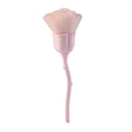 New gold electroplated rose powder brush, large soft bristle nail art dust brush, single pack floral makeup brush