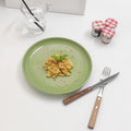 Scandinavianins style casualpure colorfor home breakfast plate, high-looking ceramic steak plate, dessert plate, pasta plate