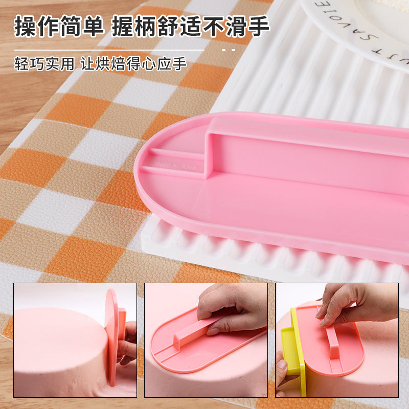 baking cake scraper milk belt handle oil spatula fondant cake cream smoother scraper baking tool